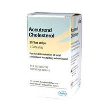 Roche Accutrend Cholesterol-Kolestrol  25 Test Stribi