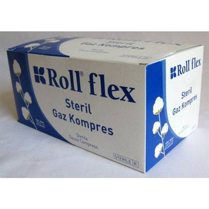 Roll flex Steril Hidrofil Gaz Bezi 7.5 x 7.5 cm 